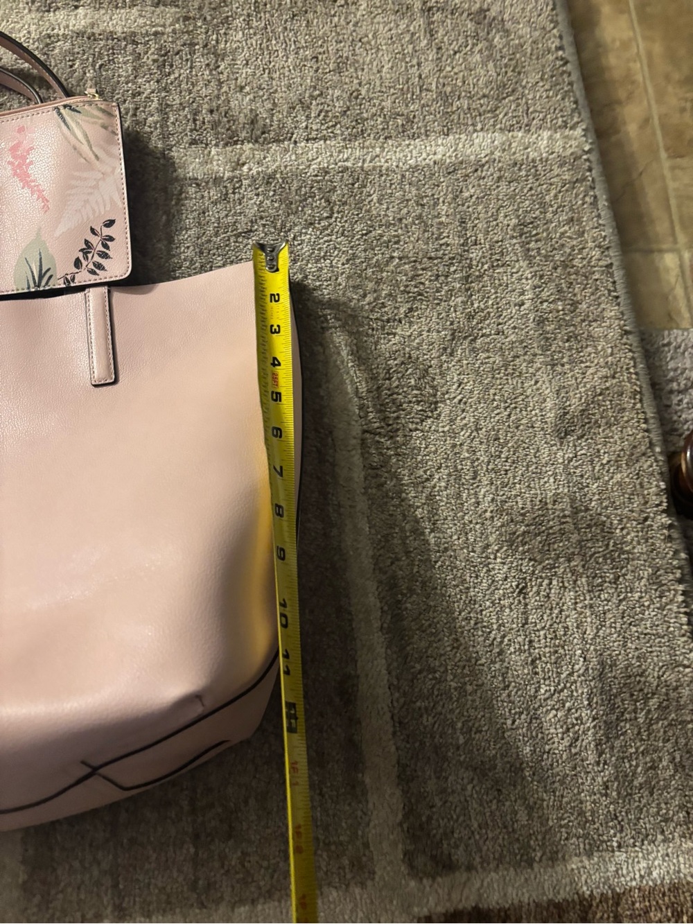 kate spade Pink Floral Tote with Matching Pouch - Picture 9 of 13